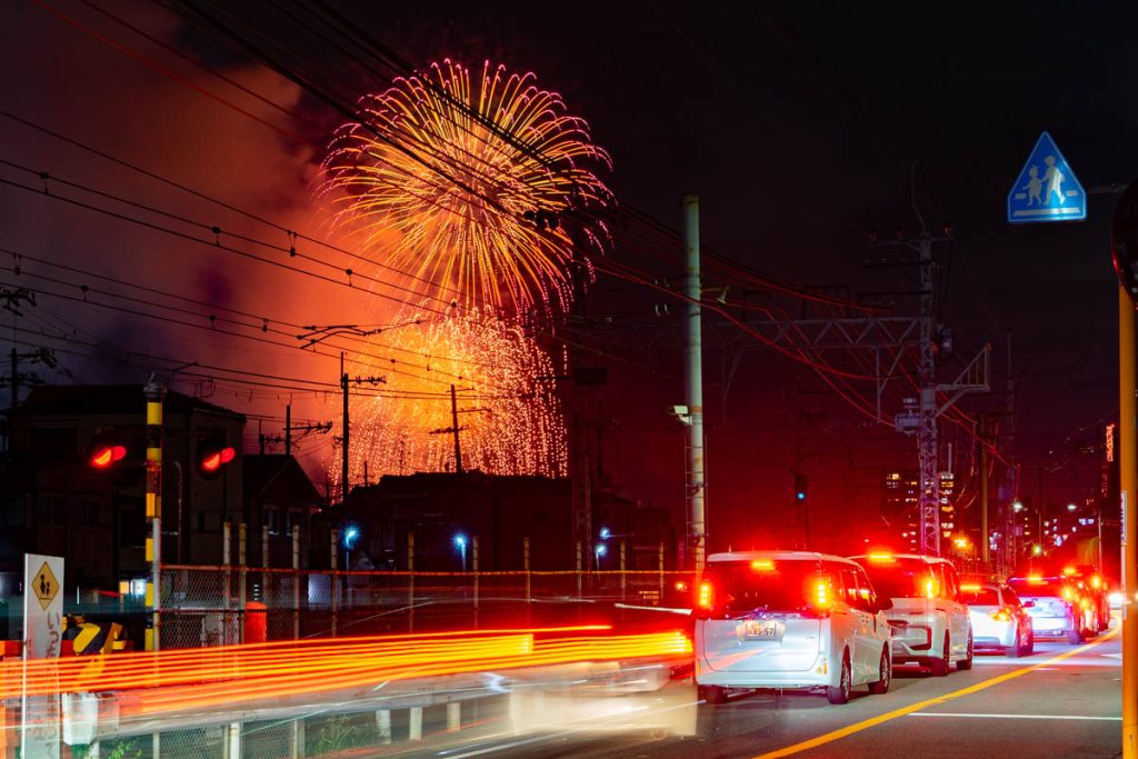 第1回 水都くらわんか花火大会 の花火のようす 枚方つーしん