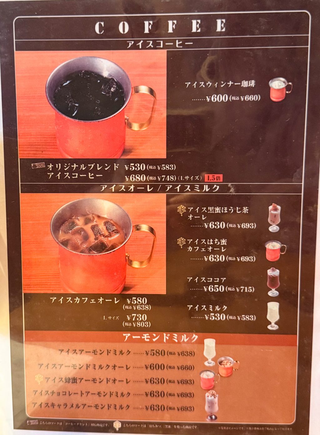 蜜家珈琲店　メニュー　枚方市駅