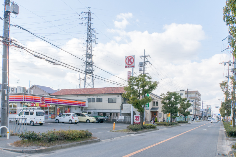 国道307号線ぞい大峰南町の サークルk が1月15日で閉店 枚方つーしん