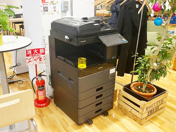 大阪・枚方市のコワーキングスペース ビィーゴのスキャン・コピーができる複合機
