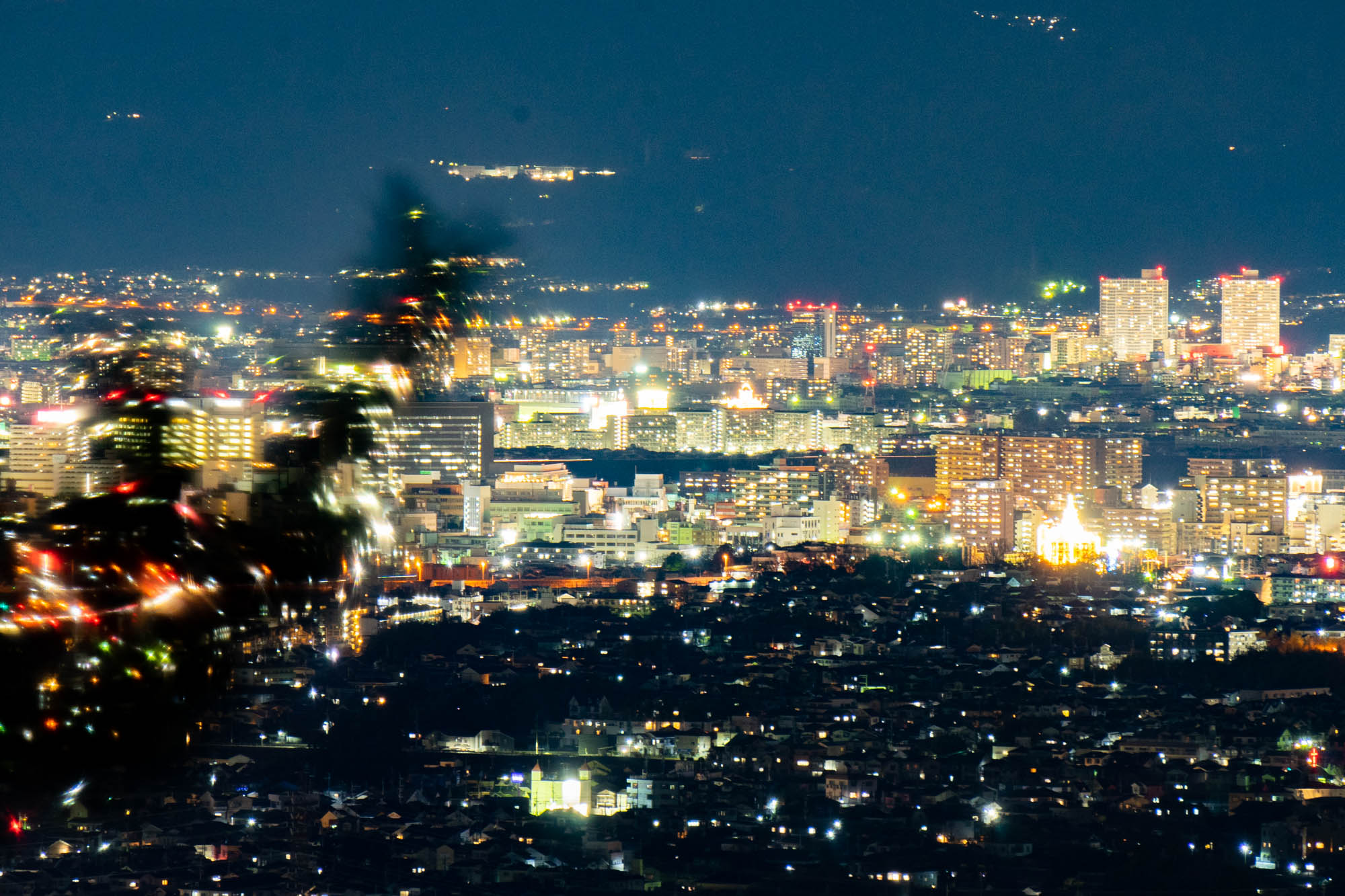 山の上から見た景色はキレイ！枚方市内の夜景とか夜の写真【枚方フォト】 - 枚方つーしん